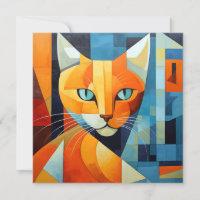 Abstract Whiskers: Orange Cat