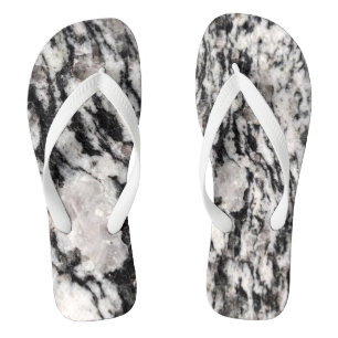 Abstract white  and black blots  High-Top sneakers Flip Flops