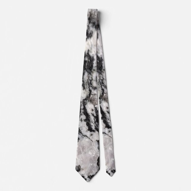 Abstract white  and black blots iPhone wallet case Tie (Front)