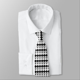 Abstract White, Grey and Black Tie