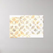 Abstract White, Grey, Orange, and Blue Pattern