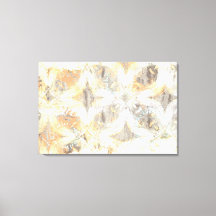 Abstract White, Grey, Orange, and Blue Pattern