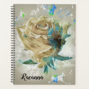 Abstract White Rose Planner
