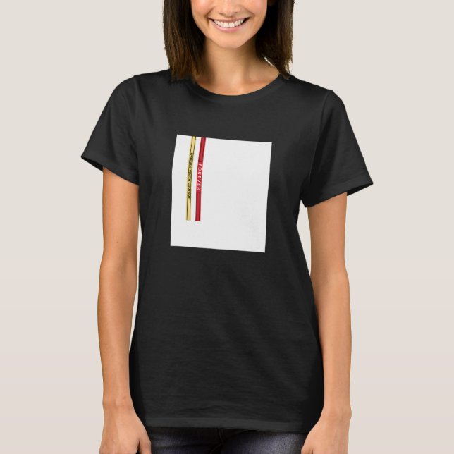 Abstract White Square Straps Illustration Graphic  T-Shirt (Front)