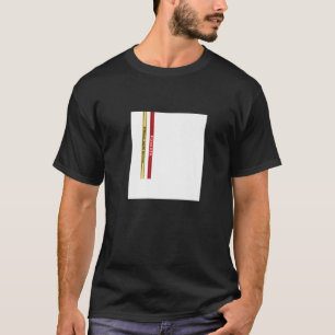 Abstract White Square Straps Illustration Graphic T-Shirt