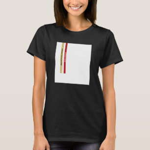 Abstract White Square Straps Illustration Graphic T-Shirt