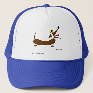 Abstract Wiener Dog Hat