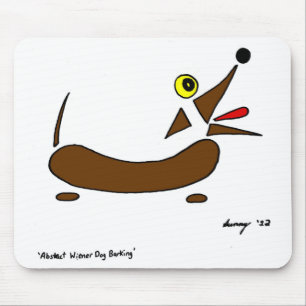 Abstract Wiener Dog Mousepad
