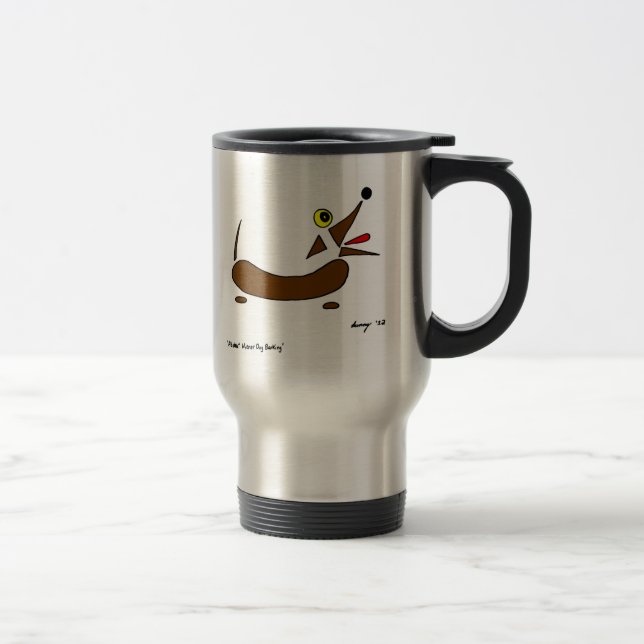 Abstract Wiener Dog Travel Mug (Right)