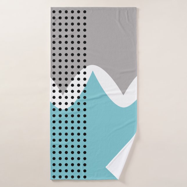 Abstract Wiggles  Bath Towel Set (Bath Towel)