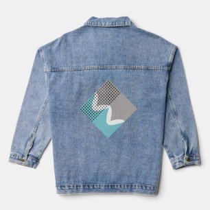 Abstract Wiggles  Denim Jacket