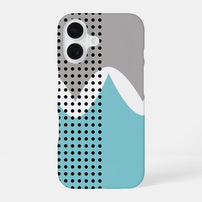 Abstract Wiggles  iPhone 16 Case (Back)