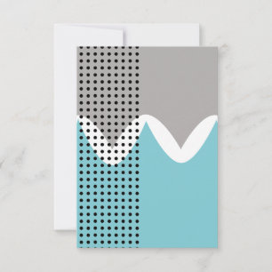 Abstract Wiggles Thank You Card