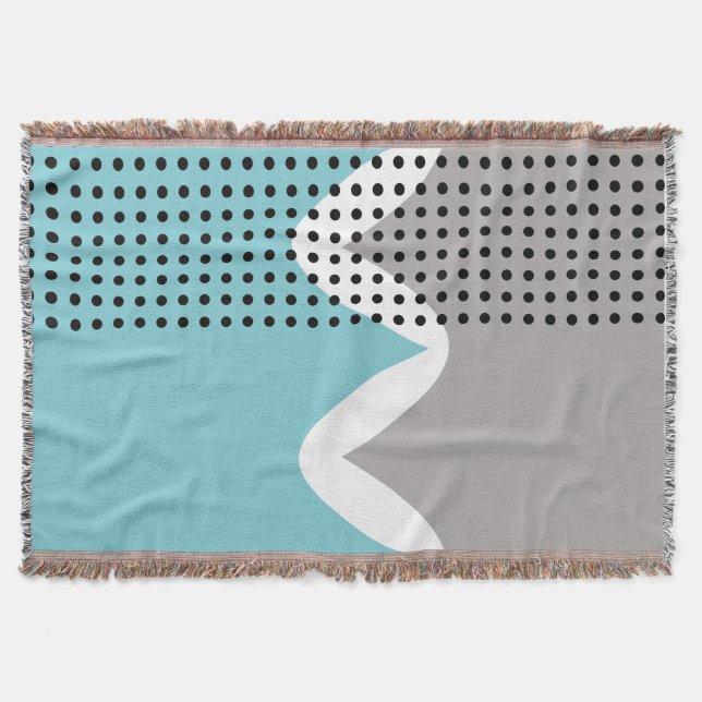 Abstract Wiggles  Throw Blanket (Front)