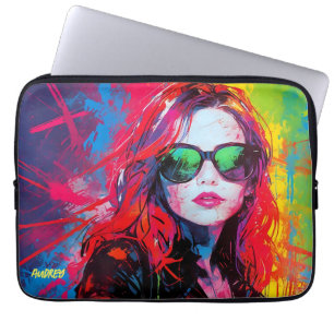 Abstract Wild Hip Female Sunglasses Chic Laptop Sleeve