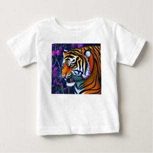 Abstract Wild  Majestic Predator Tiger Baby T-Shirt