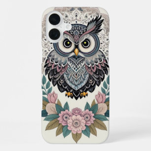 Abstract Wild Owl iPhone 16 Plus Case