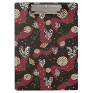 Abstract wild seamless pattern clipboard
