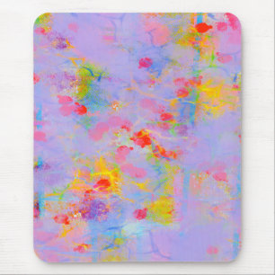 Abstract Wildflower Field Design Mouse Mat