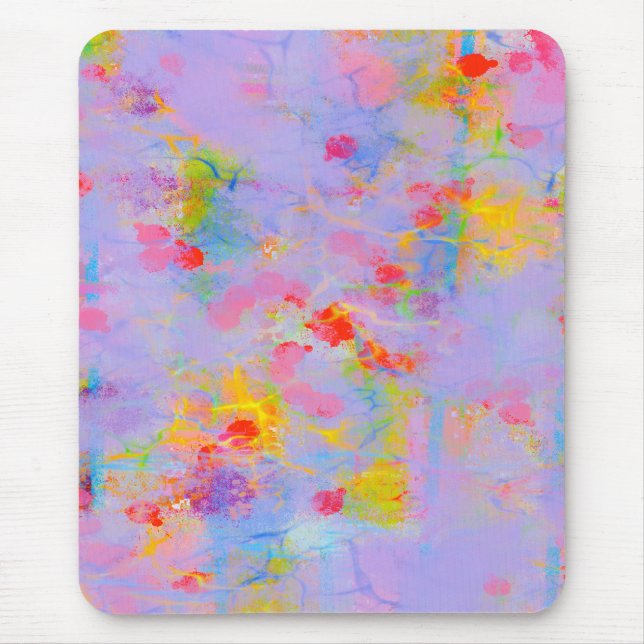 Abstract Wildflower Field Design Mouse Mat (Front)