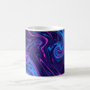 Abstract Wind Swept Cosmic Purple Coffee Mug