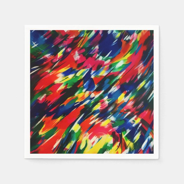 Abstract Windy Summer Day Napkin (Front)