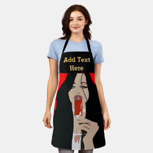Abstract Wine Design add text, Apron