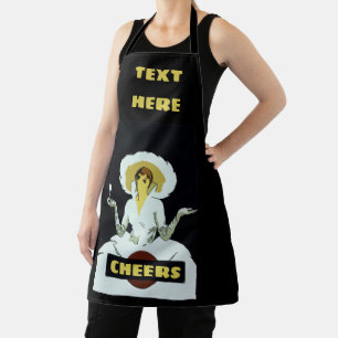Abstract Wine Design add text, Apron