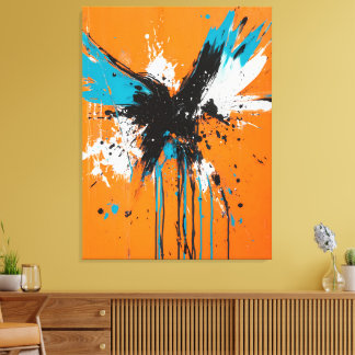 Abstract Wings of Freedom Canvas Print