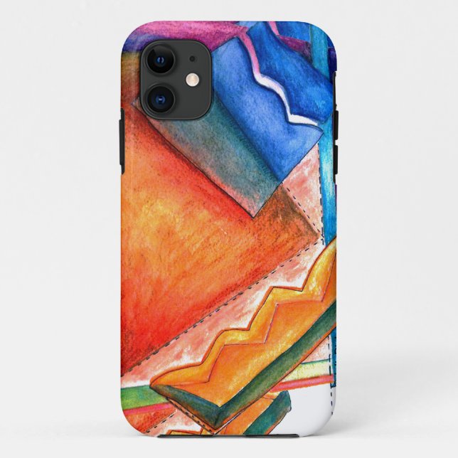 Abstract Winter Fun IPhone Case (Back)