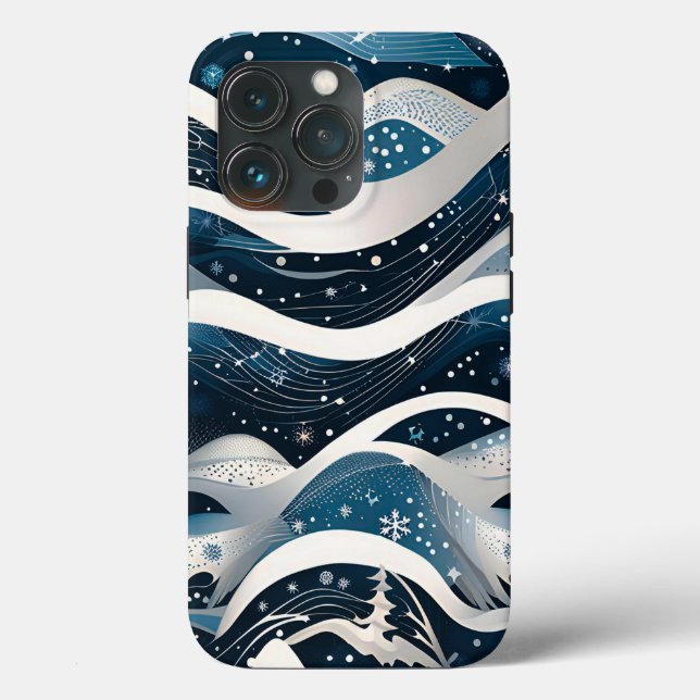 Abstract Winter Wonderland Case-Mate iPhone Case (Back)
