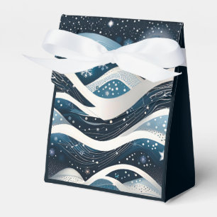 Abstract Winter Wonderland Tent Favour Box