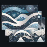 Abstract Winter Wonderland Wrapping Paper Sheet<br><div class="desc">Seasonal wrapping paper sheets,  perfect for Christmas or Hanukkah.</div>