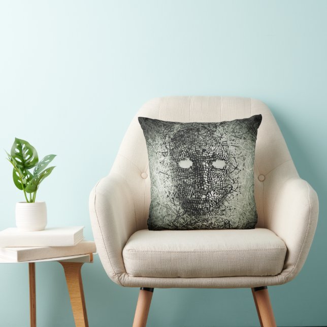 Abstract Wires Mask Cushion (Chair)