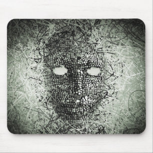 Abstract Wires Mask Mouse Mat
