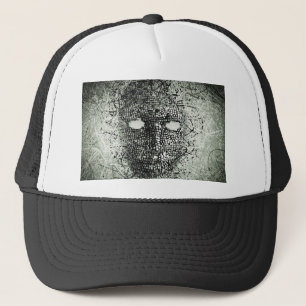 Abstract Wires Mask Trucker Hat