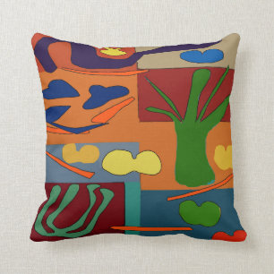Abstract With Vegetables Cushion