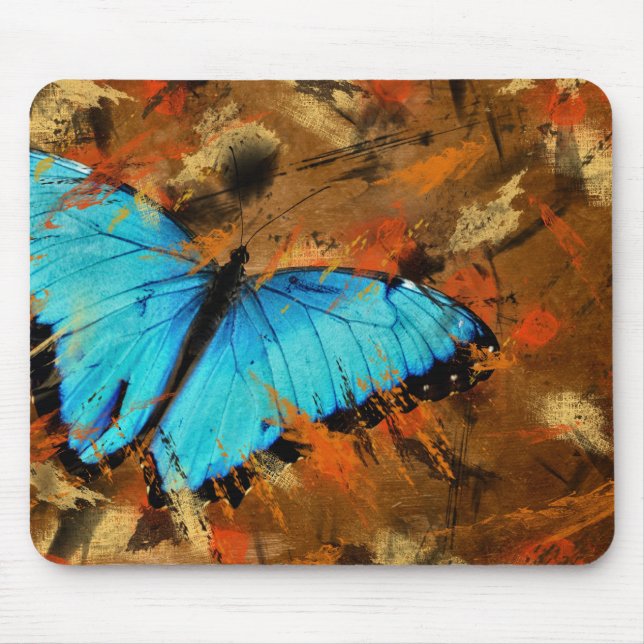 Abstract With Wings Mouse Mat (Front)