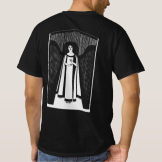 Abstract Woman Drawing Art Vintage Minimalist Back T-Shirt