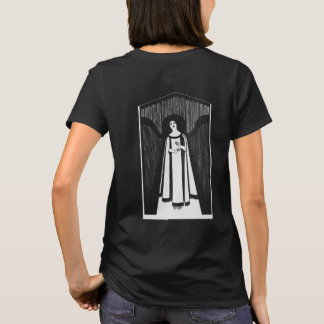 Abstract Woman Drawing Art Vintage Minimalist Back T-Shirt