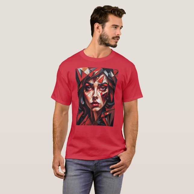 Abstract woman face T-Shirt (Front Full)