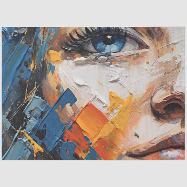 Abstract Woman I Tissue Paper (Front)