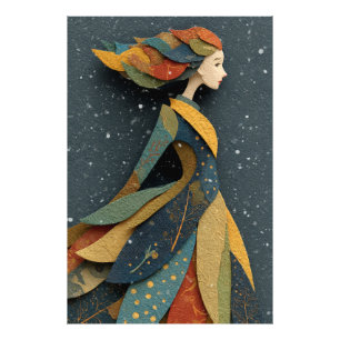 Abstract Woman Portrait Photo Print