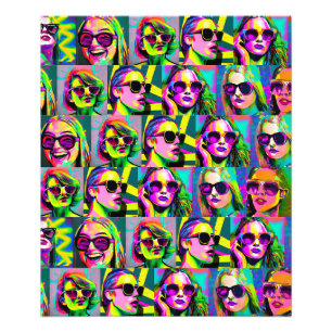 Abstract Women in Sunglasses Digital Art Photo Print
