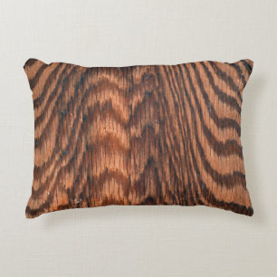 abstract wood design decorative cushion