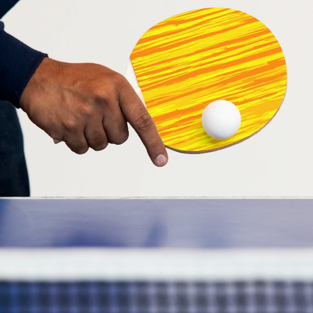 Abstract Wood Texture Orange And Yellow  Ping Pong Paddle (Insitu)