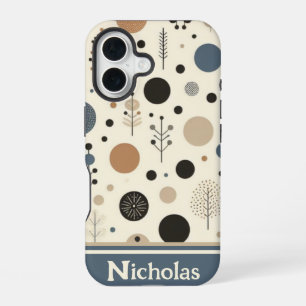 Abstract Woodland iPhone 16 Case