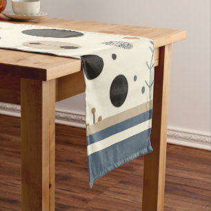 Abstract Woodland Short Table Runner
