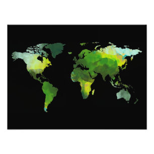 abstract world photo print