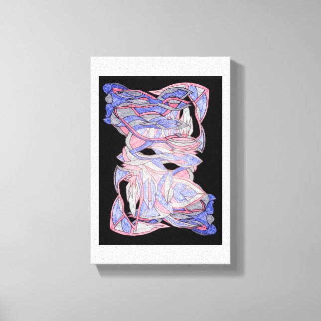 Abstract Woven Spirit Canvas Art (Front)